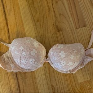 Victoria's Secret Pink Lace Push Up Bra
